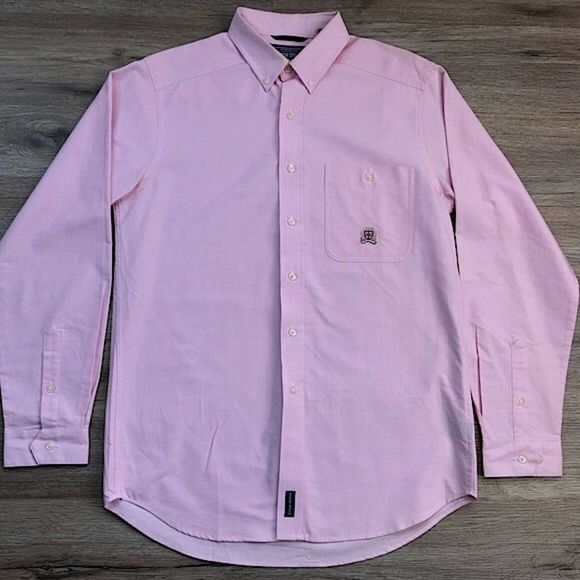 Rough Stock Panhandle Slim Pink Button Down Long Sleeve Shirt sz M - Picture 1 of 9